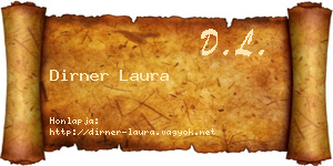 Dirner Laura névjegykártya